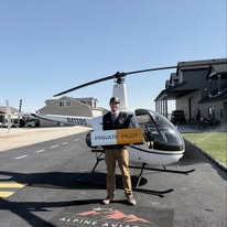 New private pilot with instructor on the ramp